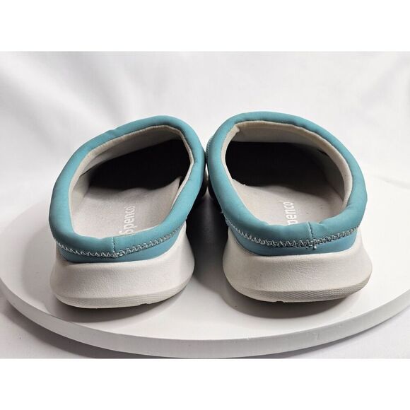 Spenco Bliss Sneaker Mule Womens 10 D Aqua Blue Slip On Casual Comfort Shoes - Picture 3 of 7